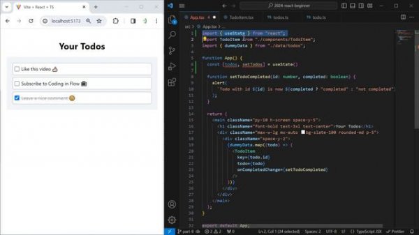 React Beginner Course 2024 (Vite, Tailwind CSS, TypeScript)