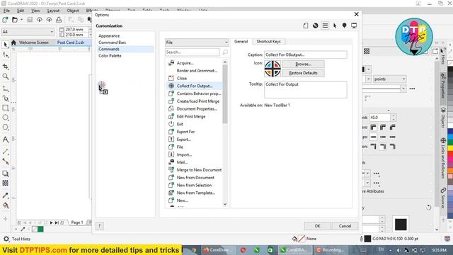 Collect for Output Option Missing in CorelDraw - How to enable смотреть онлайн