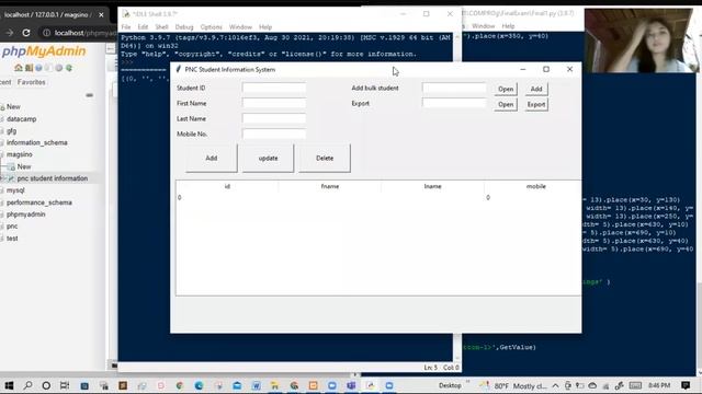 Student Management System TKinter/MySQL смотреть онлайн