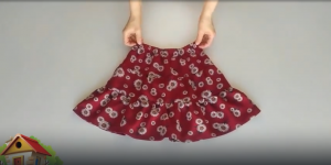 Очень простой крой и шитье короткой цыганской юбки