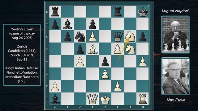 Euwe vs Najdorf, 1953 || 100 Best Chess Games of the 20th Century смотреть онлайн