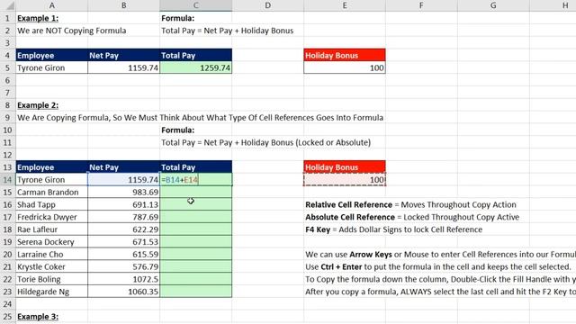 Excel & Business Math 02: Copying Formulas with Relative & Absolute Cell References смотреть онлайн