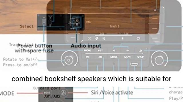 KEiiD CD Player for Home Bluetooth Stereo System Wooden Desktop Speakers FM Radio USB SD AUX смотреть онлайн