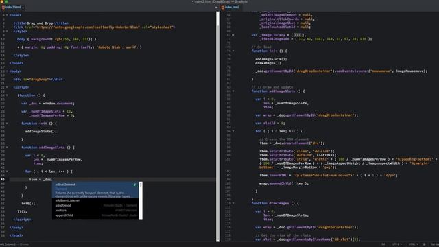 DRAG & DROP Image Gallery with JavaScript: Part 1! смотреть онлайн