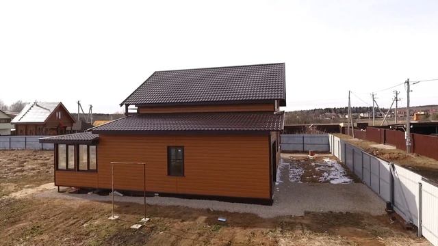 Каркасно-брусовой дом 9х9 с гаражом в д. Машково #строимдома #строительствоподключ #продажадома смотреть онлайн