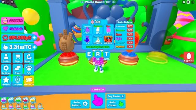 ПАСХАЛЬНЫЙ ИВЕНТ (EGG HUNT) В REBIRTH CHAMPIONS X В РОБЛОКС! ROBLOX смотреть онлайн