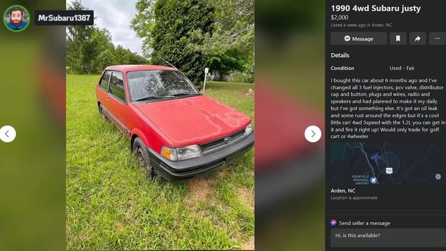 MrSubaru1387 shares advice and lore while we look at every Subaru on NC Facebook Marketplace смотреть онлайн