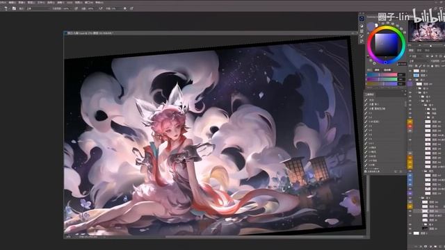 Digital Painting Daji-Nine Tails - Yuanyuan Wang смотреть онлайн