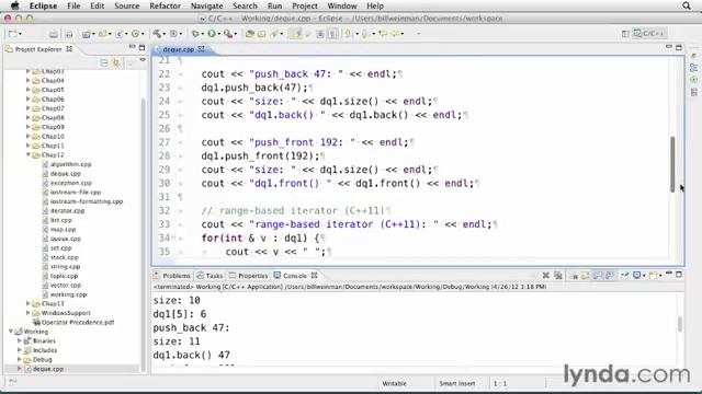 10 Introducing the deque container смотреть онлайн