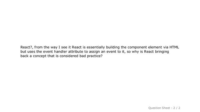 HTML : HTML event handler vs React event handler смотреть онлайн