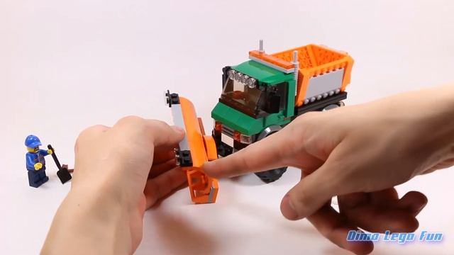 Обзор Lego City 60083 Snowplow Truck (Снегоуборочная машина).