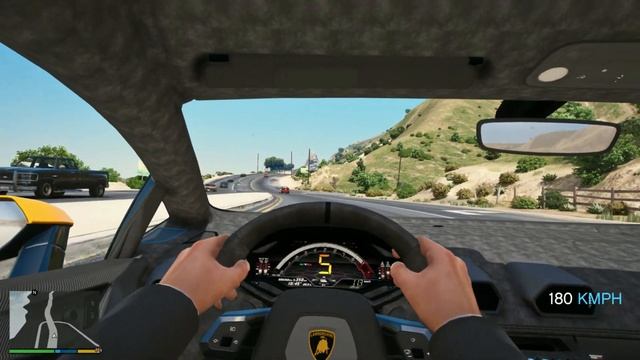 Grand Theft Auto 5 Redux 4k Ultra Graphics-Lamborghini Huracan Gameplay смотреть онлайн