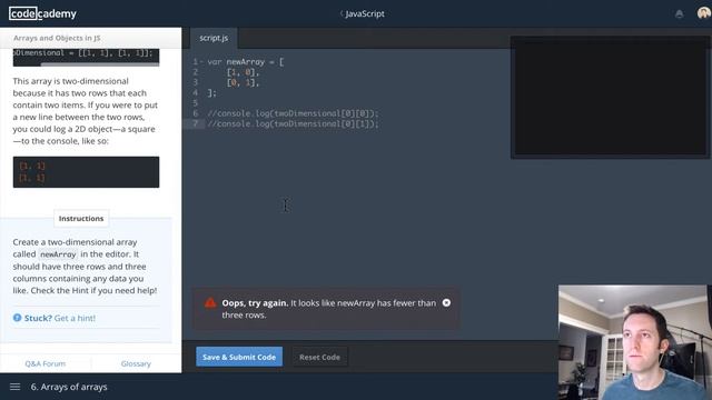 Let's Code Live Stream :: Codecademy Javascript 6 - Arrays & Objects смотреть онлайн