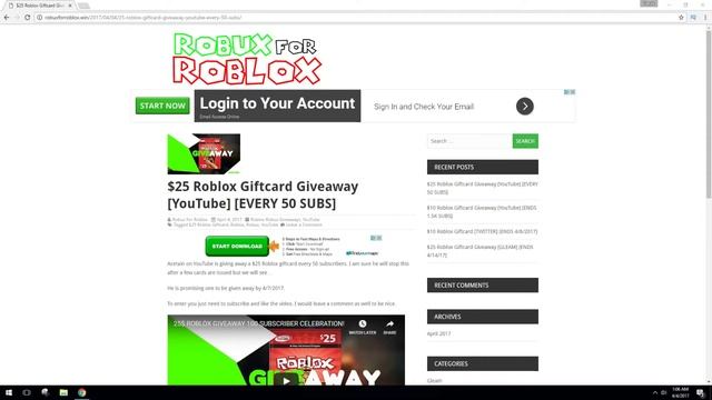 Robux for Roblox - $25 Roblox Giftcard Giveaway смотреть онлайн