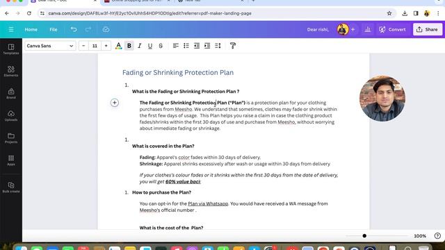 What Is MEESHO Fading or Shrinking Protection Plan смотреть онлайн