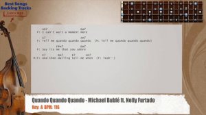 🎻 Quando Quando Quando - Michael Bublé ft. Nelly Furtado Bass Backing Track with chords and lyrics