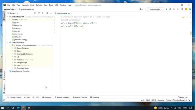 Download YouTube Video with 4 Lines of Python Code #python #pythonprogramming смотреть онлайн