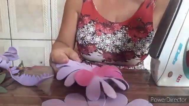 Girassol lilás em e.v.a sem frisadores!! смотреть онлайн