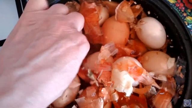 Красим яйца в луковой шелухе смотреть онлайн