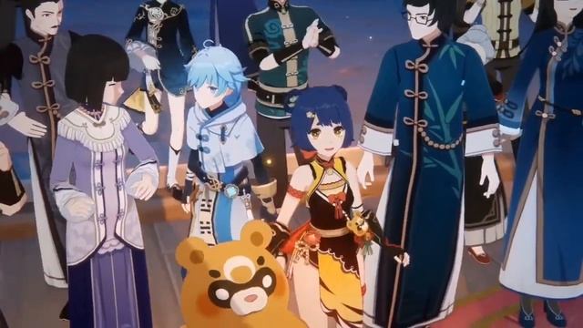 Синь Янь и Хутао сыграли Короля и Шута Некромант на празднике морских фонарей. смотреть онлайн