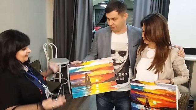 Отзыв Анны и Андрея об арт-вечеринке "Морской закат" смотреть онлайн