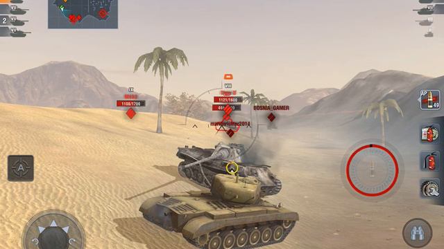 World of tanks blitz iPad Air 2 (Sable du désert) tiers 8 Pershing смотреть онлайн
