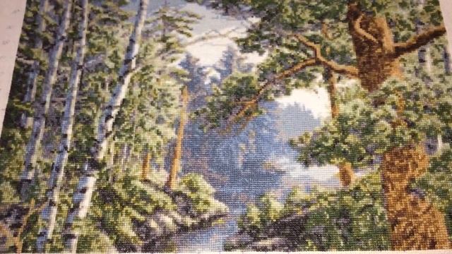 "Вышивка крестом Золотое Руно "Медвежий край" половина работы" смотреть онлайн