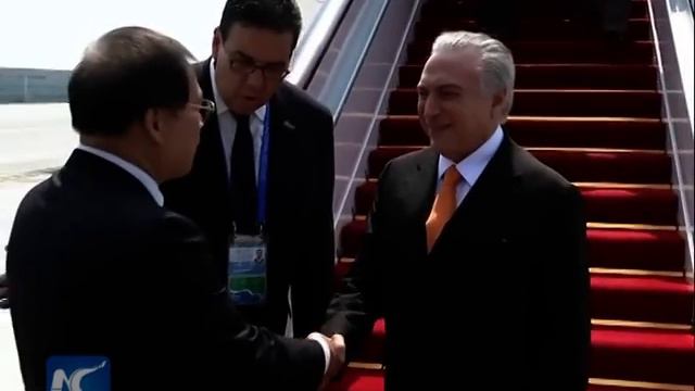 Brazil's new President Michel Temer arrives in Hangzhou for G20 summit смотреть онлайн
