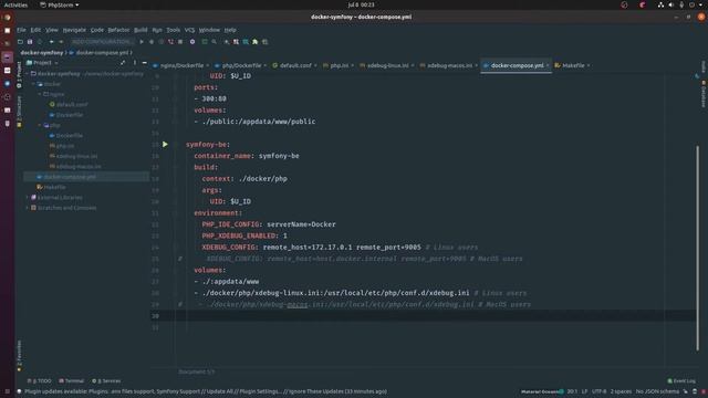 Symfony en contendor de Docker | 04 - Configurar servicios y volúmenes con docker-compose смотреть онлайн