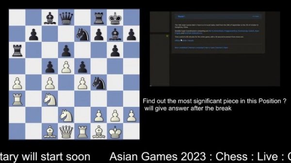 19th Asian Games Individual 2023 Day 2 | ft.Vidit, Arjun, Humpy, Harika | LIVE: IM Sara, Niklesh