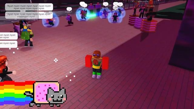i forced everyone to sing nyan cat in roblox смотреть онлайн