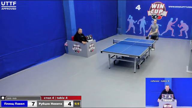 14:30 Плющ Павел 1-3 Рубцов Никита стол 4 Юг-3 25.03.21 смотреть онлайн