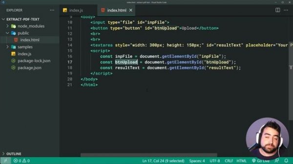 How to Extract Text from a PDF Document Using JavaScript & Express.js