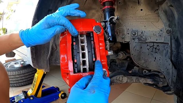 How to change Brake Pads Honda Legend Acura Brembo pads смотреть онлайн