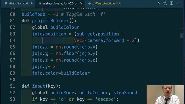 Minecraft in python: building and mining, and more colour (with Ursina) - part 4 смотреть онлайн