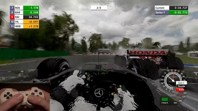 The RAIN EFFECT in this old F1 game is really cool смотреть онлайн