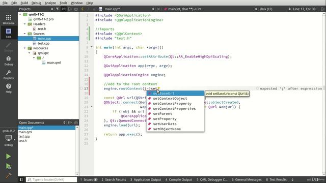002 Call C++ slot from QML смотреть онлайн