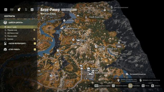 SnowRunner # 6 мичиган сша упавшая лэп