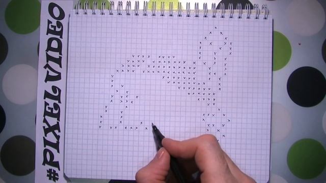 Как нарисовать Индейца по клеточкам уроки рисования #pixelvideo смотреть онлайн