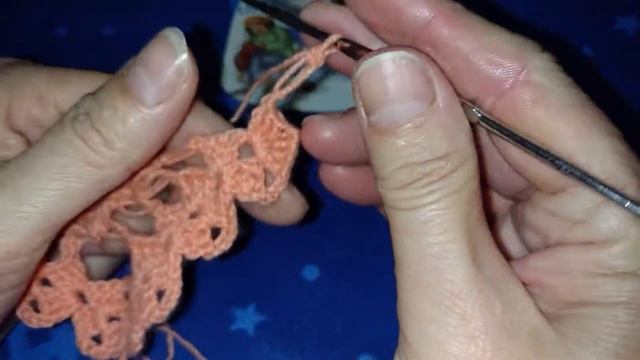 Узор для шали, крючок. смотреть онлайн