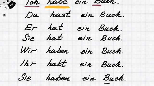Урок 7 вспомогательный глагол HABEN смотреть онлайн