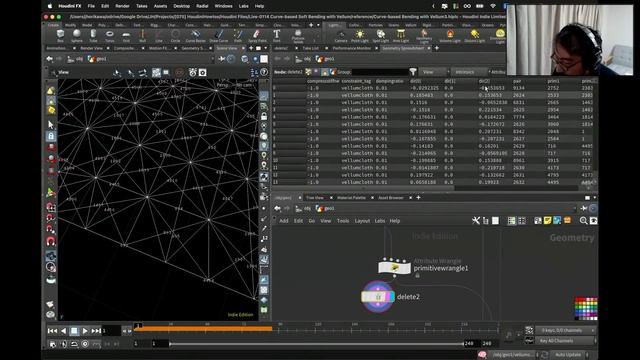 Houdini Algorithmic Live #114 - Curve-based Soft Bending with Vellum смотреть онлайн