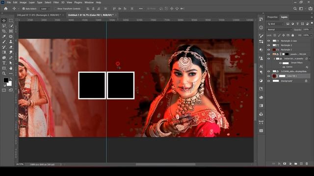 How to create Wedding Album Design in Photoshop in telugu : Step-by-Step Tutorial for beginners смотреть онлайн