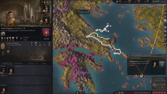 CK3 Royal Court Spartan Let's Play P1 THIS IS SPARTA! смотреть онлайн