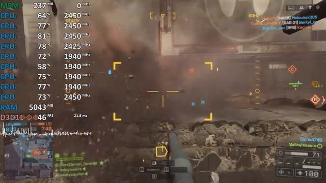 AMD Ryzen 7 2700U Vega 10 - Battlefield 4 Multiplayer 64 - Gameplay Benchmark Test смотреть онлайн