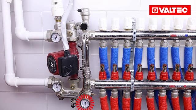 Как настроить насосно-смесительный узел для теплого пола Valtec COMBI смотреть онлайн