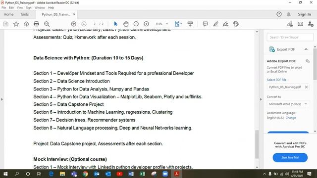 Data Science with Python demo session-Contact 90592 19399 for more info смотреть онлайн