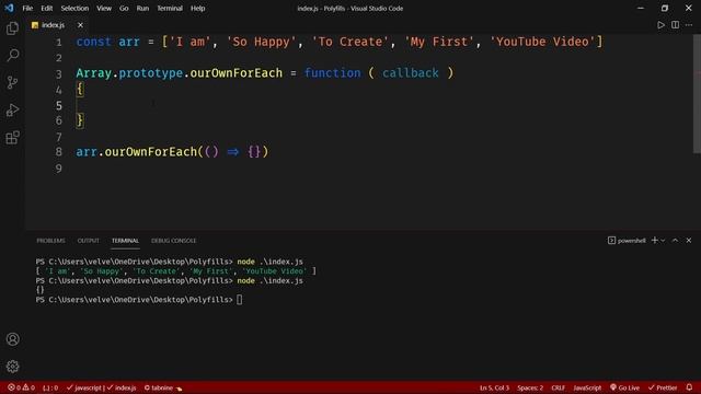 Javascript Polyfills | Polyfill for ForEach Array Method смотреть онлайн