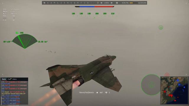 War Thunder- F-4E 4 Kills смотреть онлайн