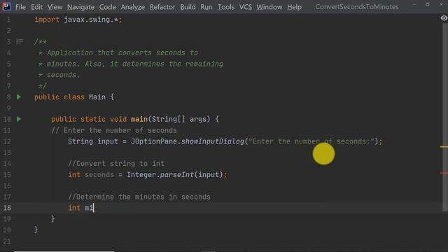 Java Tutorial | Application that converts seconds to minutes смотреть онлайн